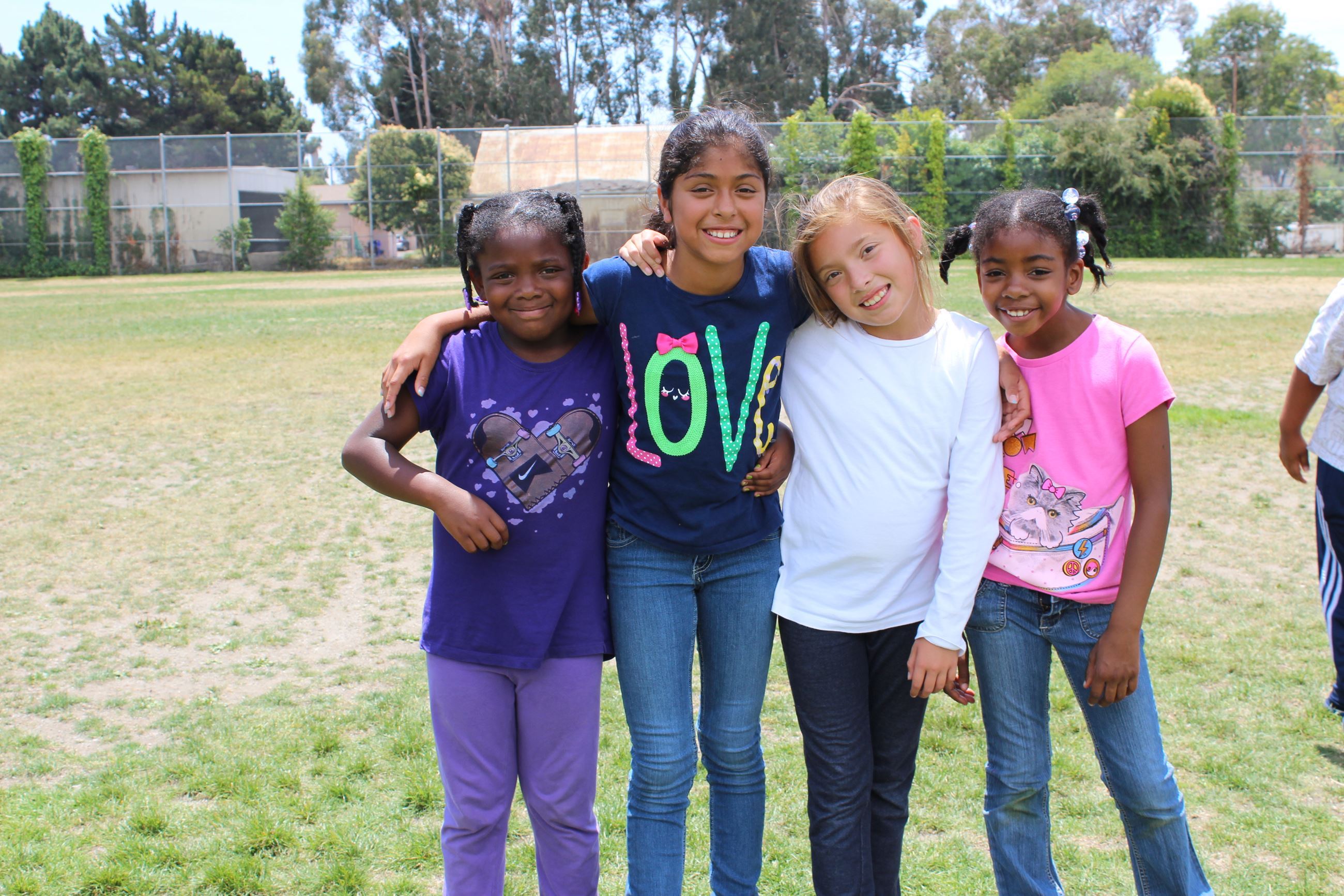 Camp participants posing for a picture