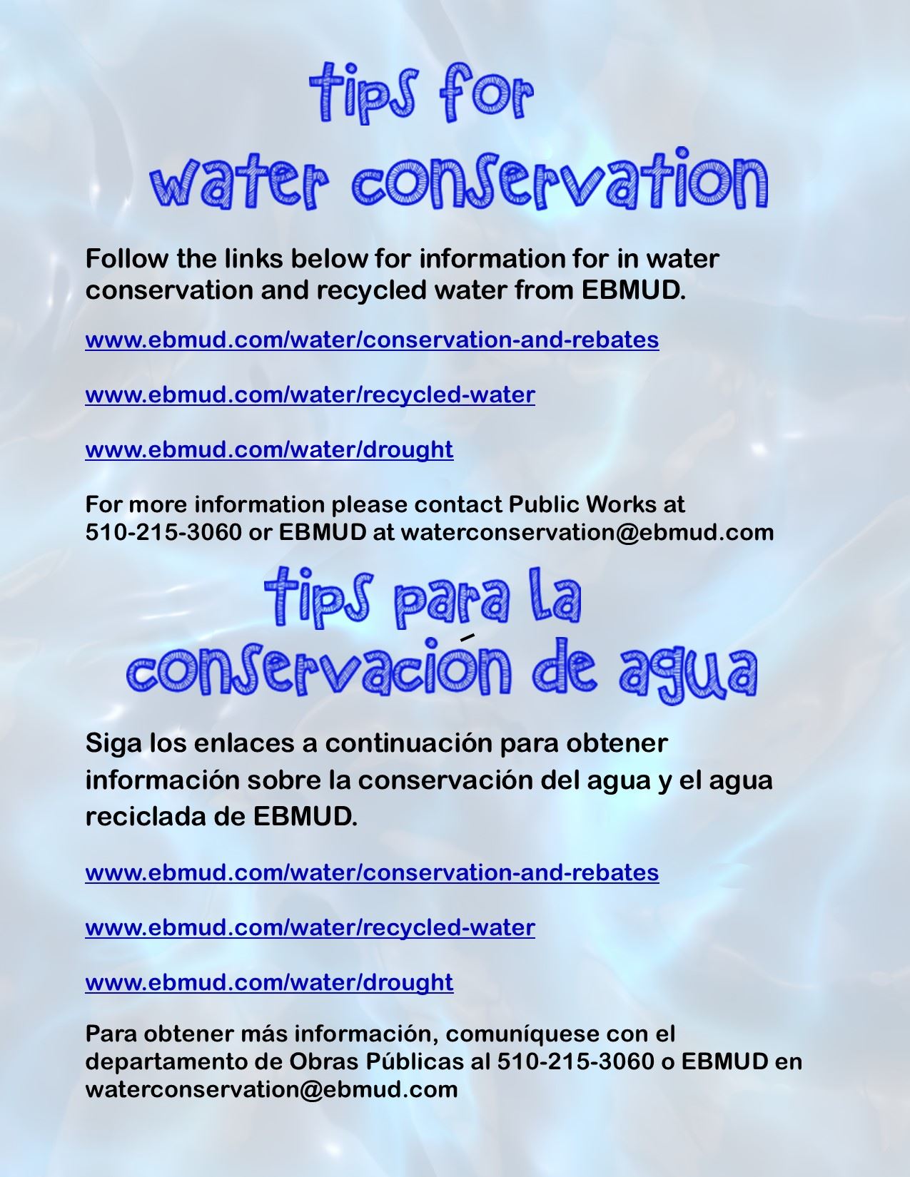 water conservation