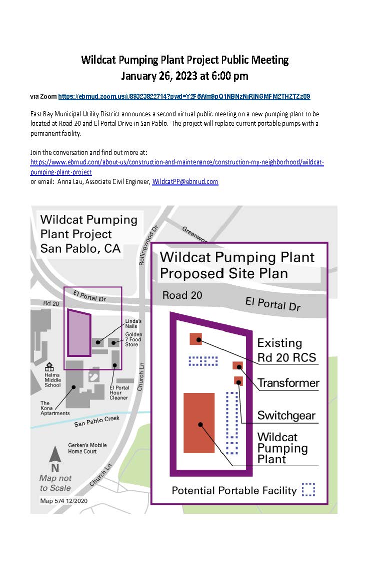 Wildcat Pumping Plant Project Public Meeting