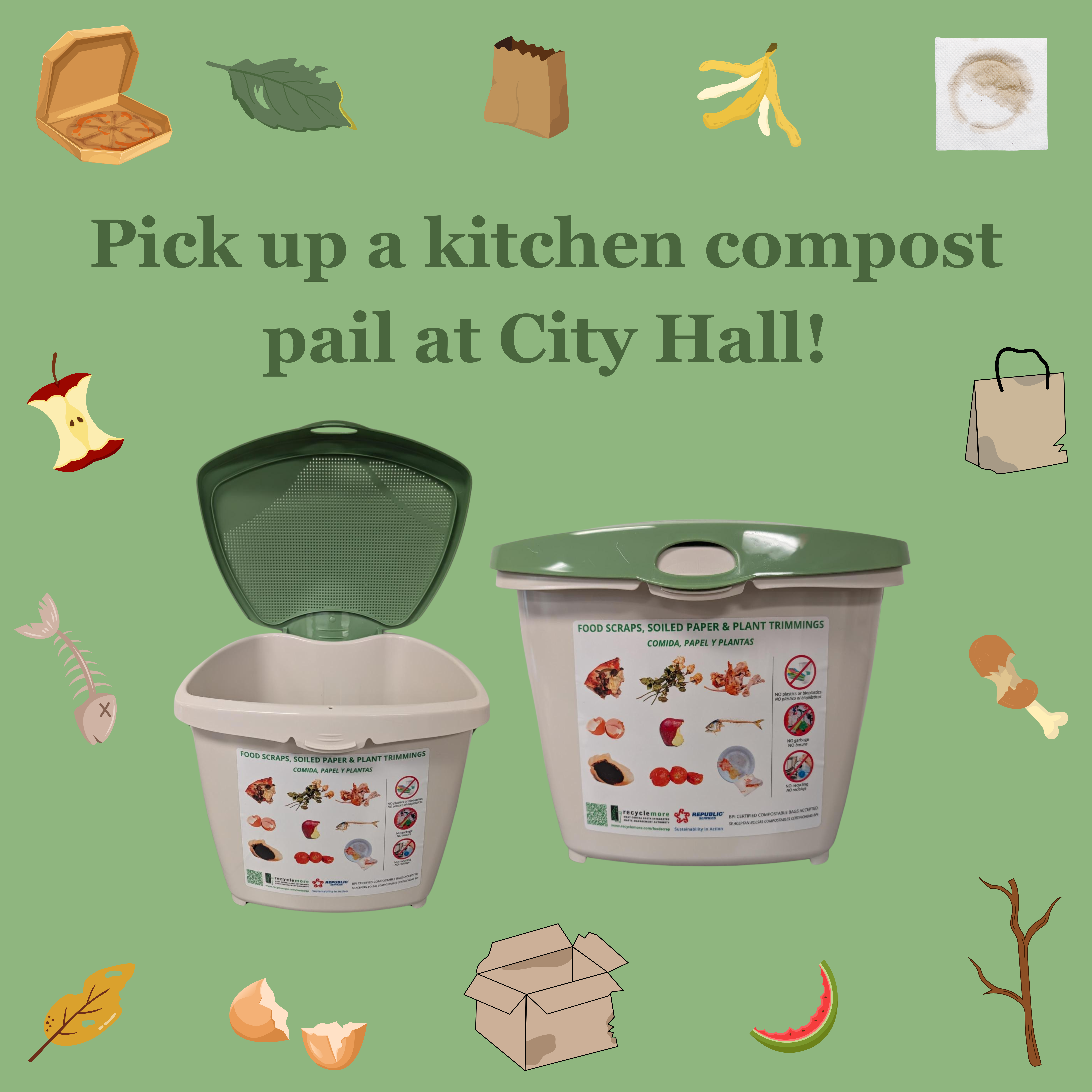 Kitchen compost pail (2)