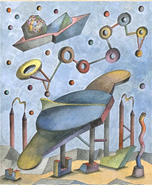 Innerscape drawing No 2 by Joseph Slusky